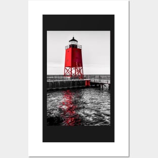 "Charlevoix Lighthouse Reflections #2" Posters and Art